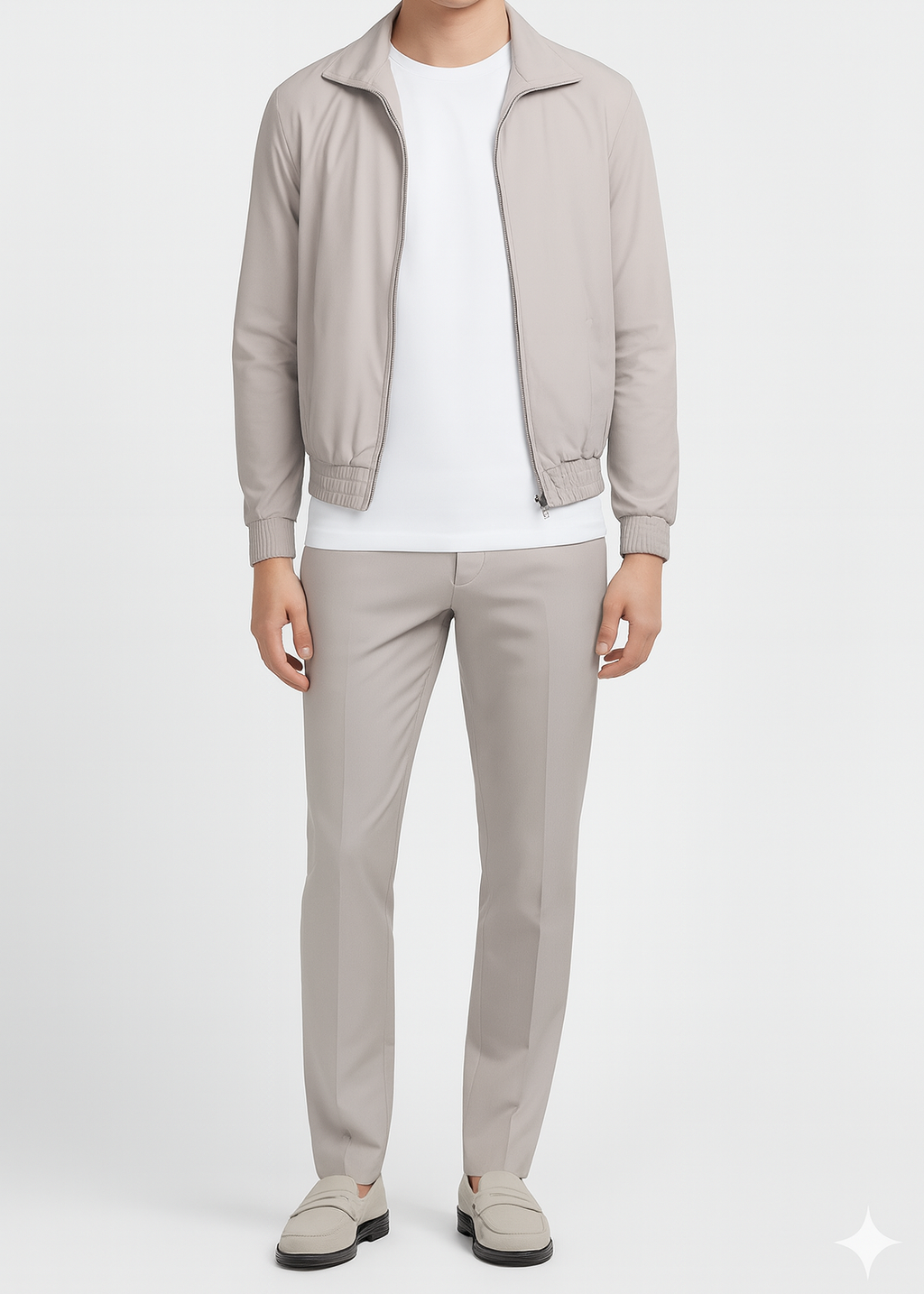 ATLAS SUIT PEARL GREY